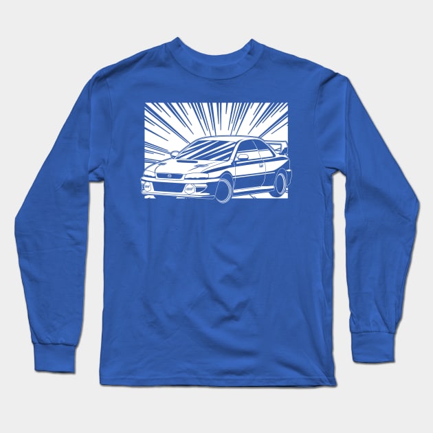 Subaru WRX Manga Long Sleeve T-Shirt by thesupragoddess